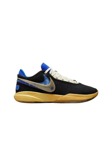 Uninterrupted LeBron 20 EP Low Top Sneakers Black Hyper Royal - NIKE - BALAAN 1