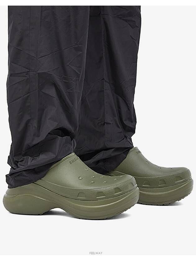 Rubber Mule Khaki - BALENCIAGA - BALAAN 4