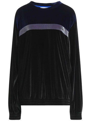 color block velvet sweatshirt - KOCHE - BALAAN 1
