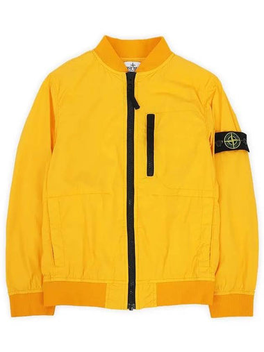 Kids Wappen Patch Bomber Jacket Orange - STONE ISLAND - BALAAN 1