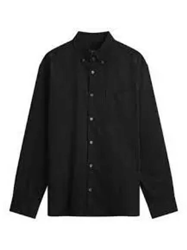 Mateo Logo Long Sleeve Shirt Black - A.P.C. - BALAAN 2