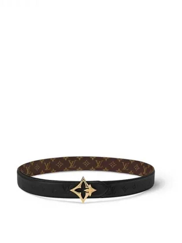 LV Flower Gram 30MM Reversible Leather Belt Black Brown - LOUIS VUITTON - BALAAN 2