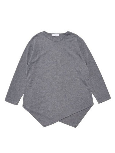 Unbalanced Knit Top Charcoal - SMITH ARMOR - BALAAN 1