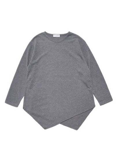 Unbalanced Knit Top Charcoal - SMITH ARMOR - BALAAN 2