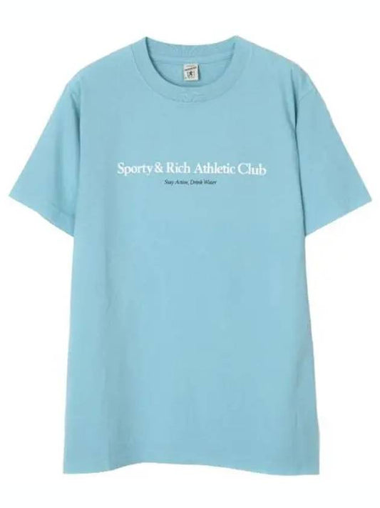 Athletic Print T Shirt Short Sleeve Men s Tee - SPORTY & RICH - BALAAN 1