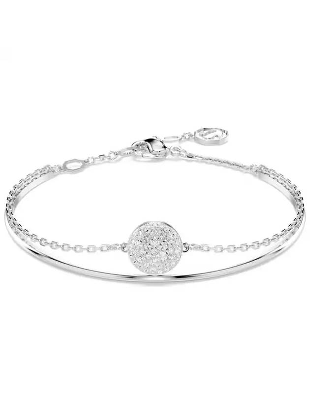 Meteora Rhodium Plated Bracelet White Silver - SWAROVSKI - BALAAN 2