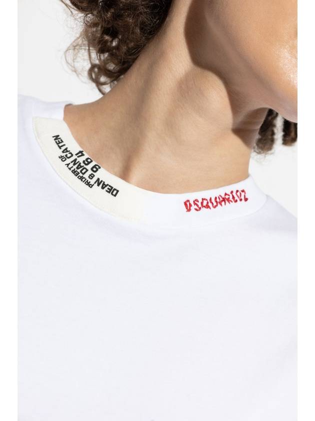 Dsquared2 T-shirt With Logo, Women's, White - DSQUARED2 - BALAAN 5