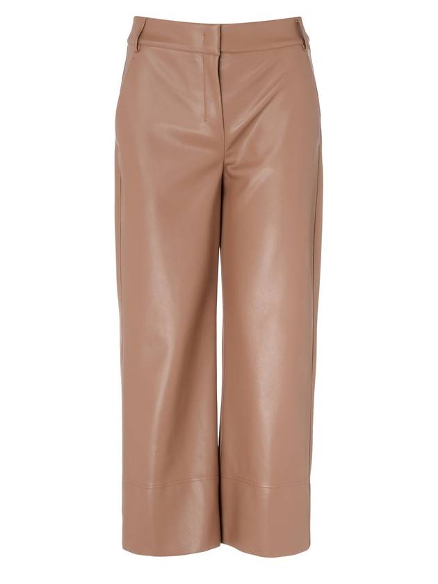 Soprano Poly Straight Pants Brown - S MAX MARA - BALAAN 2