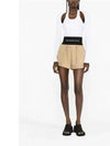 Safari Shorts in Cotton Tailoring Beige - ALEXANDER WANG - BALAAN 3