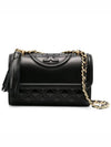 Small Fleming Convertible Shoulder Bag Black - TORY BURCH - BALAAN 4