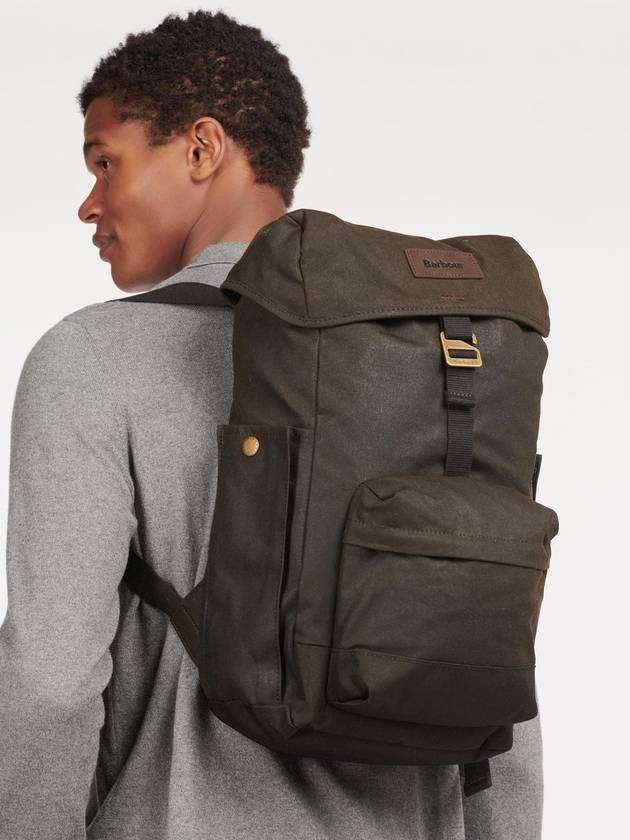 Essential Wax Backpack Olive - BARBOUR - BALAAN 4