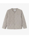 Men s collarless padded jacket beige - LACOSTE - BALAAN 1