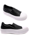 Deck Plimsol Slip-On Black White - ALEXANDER MCQUEEN - BALAAN 2