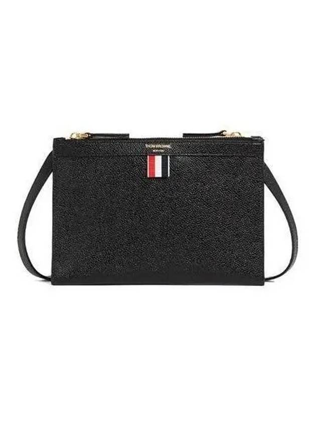 Women s Pebble Grain Small Crossbody Bag Black FAP380A 00198 - THOM BROWNE - BALAAN 1