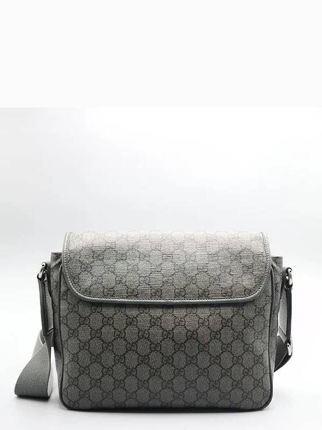 761741 Gray Black Supreme Tender Canvas Ophidia Medium Messenger Bag - GUCCI - BALAAN 5