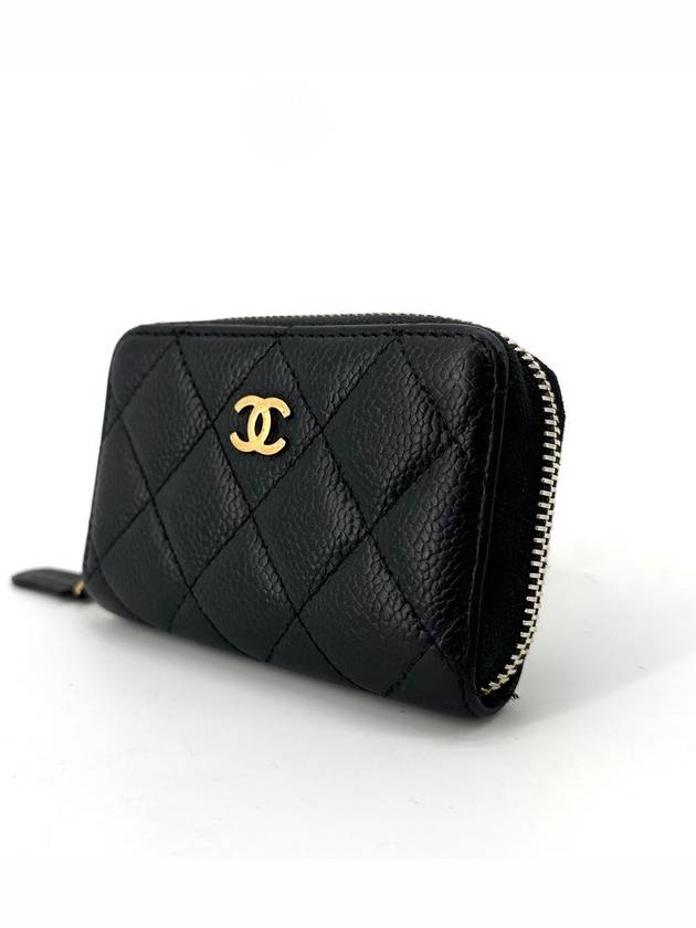 Caviar zipper gold card wallet - CHANEL - BALAAN 4