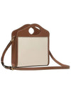 Mini Two-Tone Canvas And Leather Pocket Bag Natural Malt Brown - BURBERRY - BALAAN 4