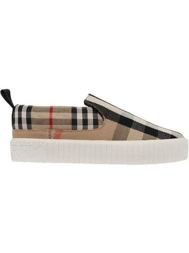 Kids Vintage Check Slip-On Beige - BURBERRY - BALAAN 1