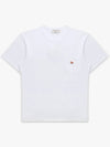 Baby Fox Patch Pocket Short Sleeve T-Shirt White - MAISON KITSUNE - BALAAN 3