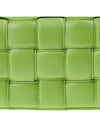 Silver Padded Cassette Cross Bag Acid Green - BOTTEGA VENETA - BALAAN 8