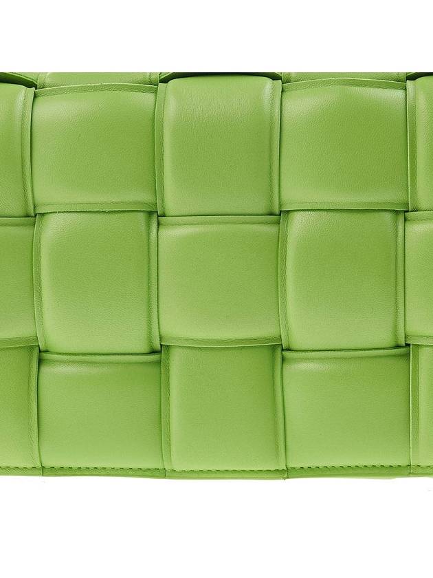 Silver Padded Cassette Cross Bag Acid Green - BOTTEGA VENETA - BALAAN 8