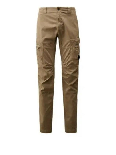 Stretch Sateen Ergonomic Lens Cargo Straight Pants Beige - CP COMPANY - BALAAN 2