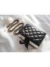 22B Dear Diary Chain Wallet Mini Cross Bag WOC Black AP2954 - CHANEL - BALAAN 4