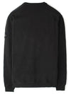 OLD Treatment Wappen Patch Crew Neck Sweatshirt Black - STONE ISLAND - BALAAN 3