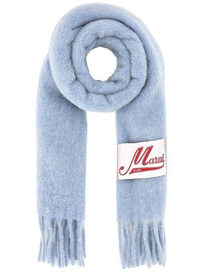 Alpaca Wool Muffler Light Blue - MARNI - BALAAN 2