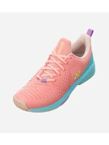 YONEX SHT S3LGCEX SONICAGE 3 CL LADIES2023 Women s Sony Cage Tennis Shoes Clay Court Pink - YOUNESS - BALAAN 1