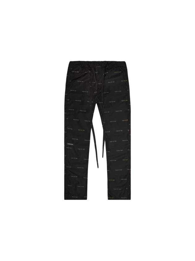 All Over Print Baggy Track Pants Black - FEAR OF GOD - BALAAN 1