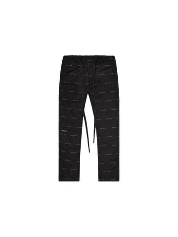 All Over Print Baggy Track Pants Black - FEAR OF GOD - BALAAN 1