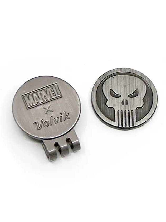 Golf Ball Marker Marvel Punisher Magnetic Clip Type - VOLVIK - BALAAN 3