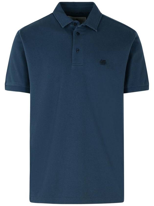 Etro Blue Cotton T-Shirt - ETRO - BALAAN 1