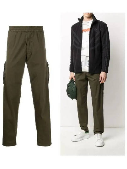 Wappen Banding Cargo Track Pants Khaki - STONE ISLAND - BALAAN 2