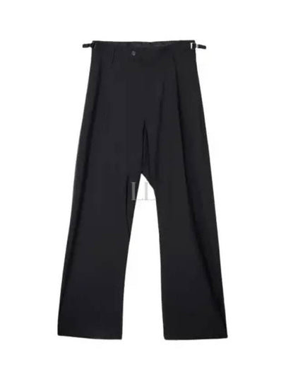 Waist Buckle Strap Straight Pants Black - BALENCIAGA - BALAAN 2