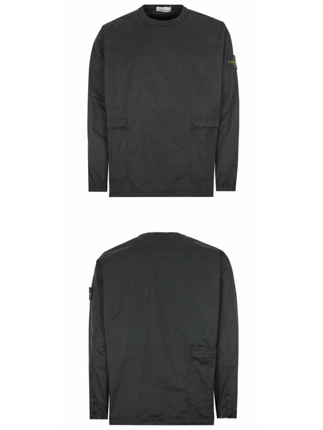 Wappen Twill Pocket Sweatshirt Grey - STONE ISLAND - BALAAN 5