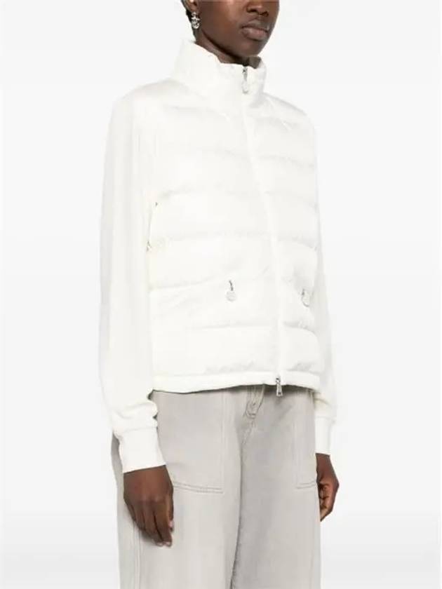 Women's Padding Zip-Up Sweatshirt White - MONCLER - BALAAN 6