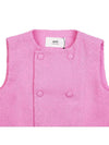 Blazer Sleeveless Pink - AMI - BALAAN 4