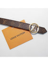 LV Circle Buckle Reversible Leather Belt Black Brown - LOUIS VUITTON - BALAAN.