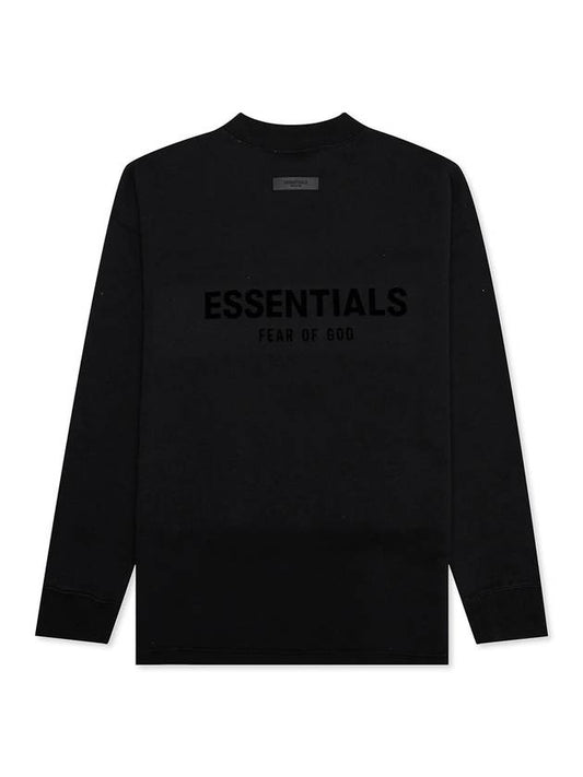 Logo Print Sweatshirt Black - FEAR OF GOD ESSENTIALS - BALAAN 1