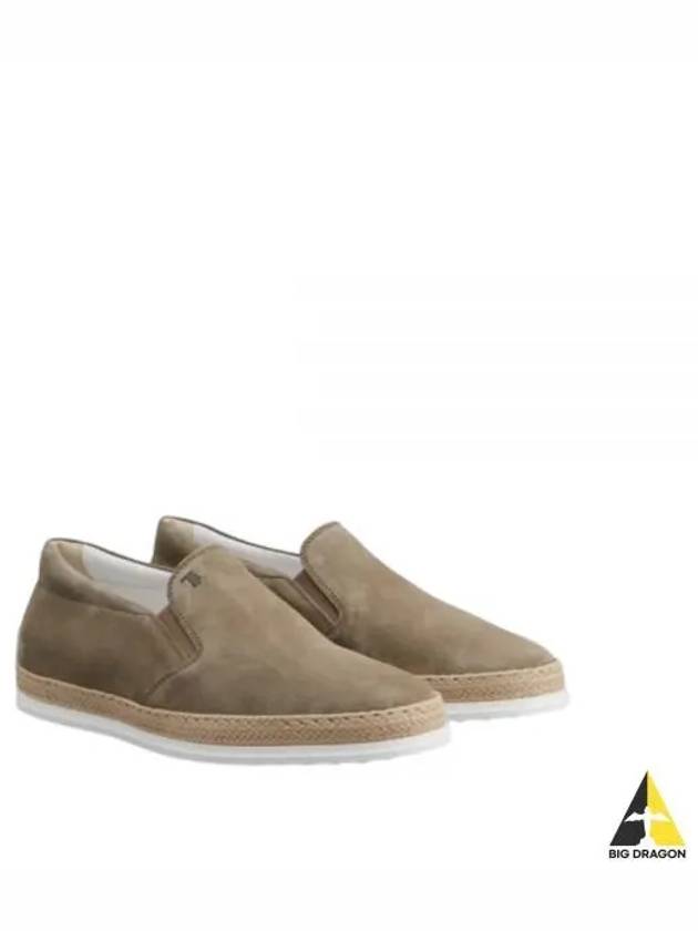 Suede Slip-On Loafer Beige - TOD'S - BALAAN 2