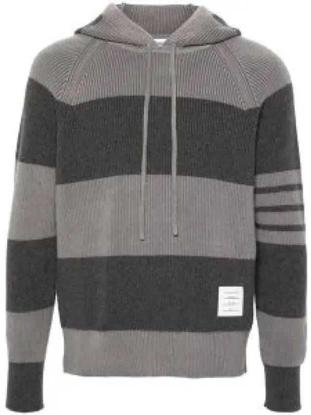 Thom Browne 4 bar stripe hooded cashmere sweater MKA513A Y2011982 B0011200587 - THOM BROWNE - BALAAN 2