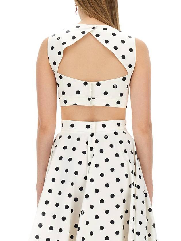 Polka Dot Corset Top F7AA7TFSFNM - DOLCE&GABBANA - BALAAN 4