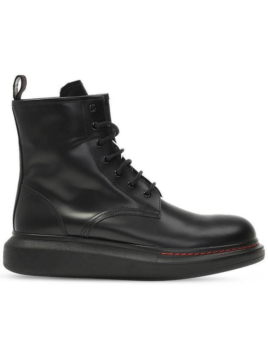 Oversole High Top Combat Boots Black - ALEXANDER MCQUEEN - BALAAN 1