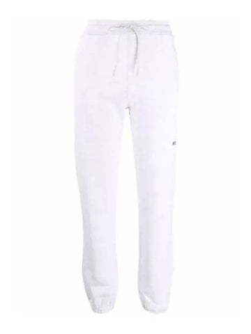 Logo Banding Cotton Track Pants White - MSGM - BALAAN 1