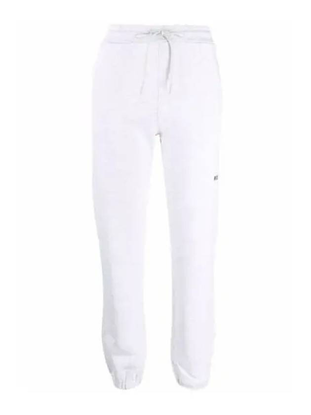 Logo Banding Cotton Track Pants White - MSGM - BALAAN 1