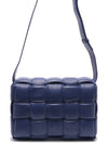 Gold Padded Cassette Cross Bag Navy - BOTTEGA VENETA - BALAAN 5