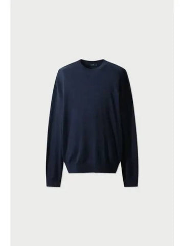 MALEYOSPE2 Wool Basic Round Neck Sweater BLUES - IRO - BALAAN 1