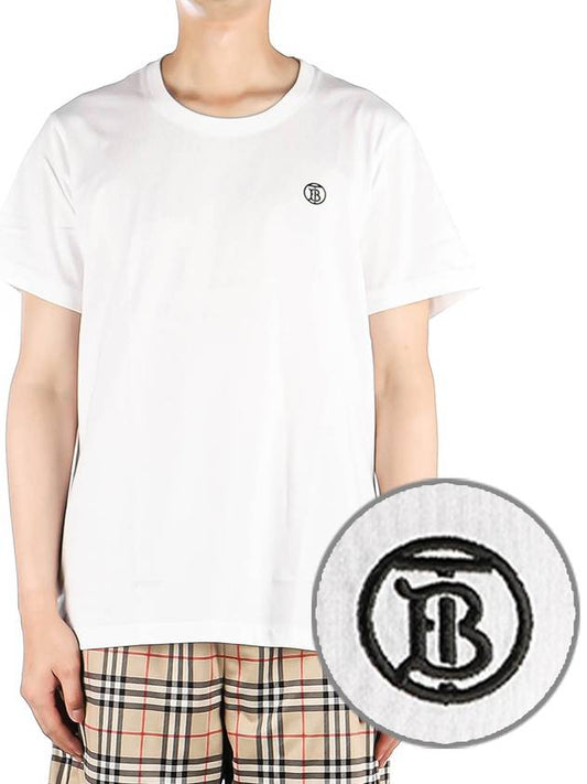 TB Logo Short Sleeve T-shirt White - BURBERRY - BALAAN 2